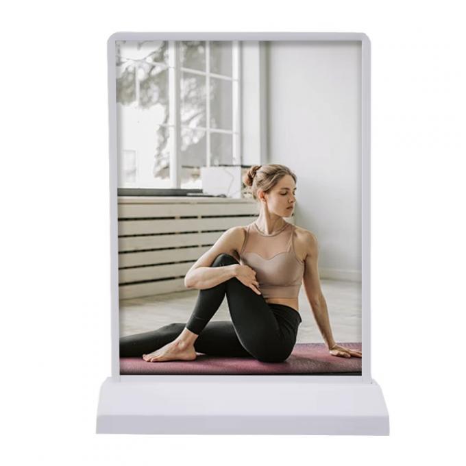 Anpassbare LED-Desktop-Menü-Leuchtbox mit Akku für Tischwerbung in Restaurants 1