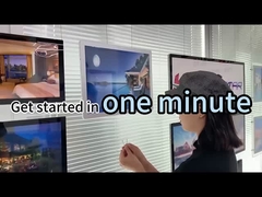 Wandmontiertes Fensterbildschirm Led-Beleuchtung Bilderrahmen Rechteckige Kristallleuchte