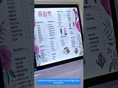 24V hohe Helligkeit Led Display Board Kristall A4 Lichtbox mit Bildschirm