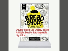 Doppelseitiges Led-Display Board A4-Lichtfach für wiederaufladbare Lichtschachtel