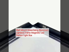 Wandmontage Werbung Aluminium Lichtschacht Rahmen Magnetische Led-Plakate Lichtschacht