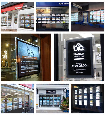 kaufen Akryl-Plakat-Display mit Led-Plakatrahmen mit Led-Slim-Kristall-Werbeleuchte Online-Herstellung