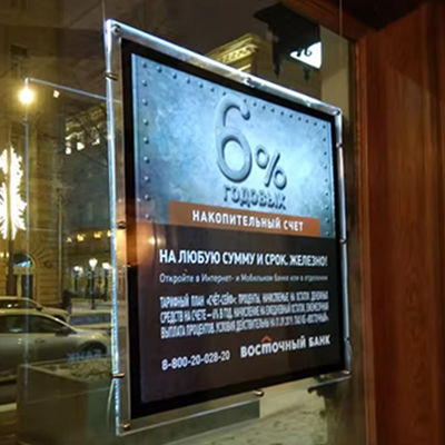 kaufen Werbung Kristall-Licht-Box 240V Led-Schildbrett für Restaurant-Display Online-Herstellung