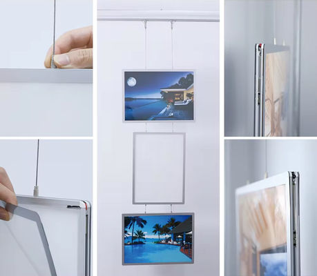 kaufen Aluminium-Ultra-Slim-Kristall-Licht-Box Snap-Clip Werbe-Hintergrundbeleuchtung Posterrahmen Licht-Boxen Online-Herstellung