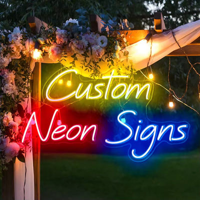 kaufen Gelb Orange Grün Streifenlicht Quelle Acryl Party Room Hochzeitslicht Led Neon Schild Online-Herstellung
