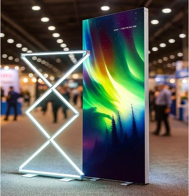 kaufen Customizable Logo LED Display Banner Stand Advertising Light Boxes Online-Herstellung