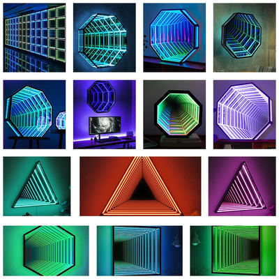 3D-Spiegel Neonschild 220V Farbwechsel Neonschild für Unterhaltungsbereich