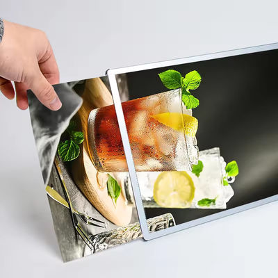 A4 Ultra Slim Aluminium Filmposter Lichtboxen Glas Werbelichtboxen
