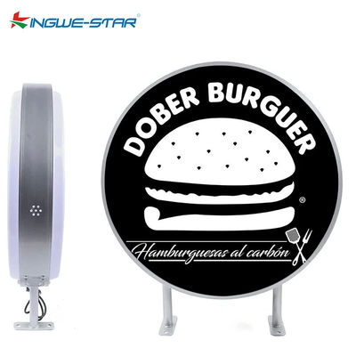 Außen-Logo Doppelseitige Hintergrundbeleuchtung Lichtschrank Neonbeleuchtung für Werbung