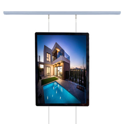 Aluminium Immobilien Display Lichtschrank Rahmen Hintergrundbeleuchtung Akryl Werbung Kristall Lichtschrank